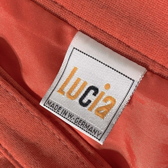 Vintage Lucia Coral Wool Blend Wrap Style Midi Skirt M - Picture 3 of 16